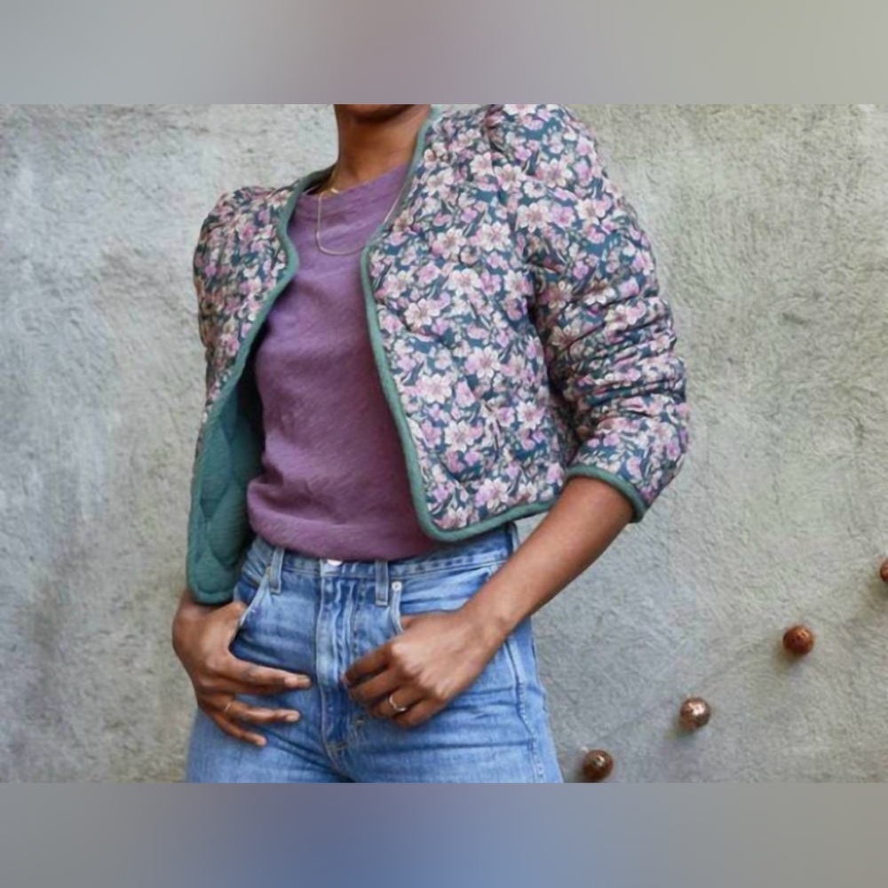 Self Contrast Marie Quilted Jacket